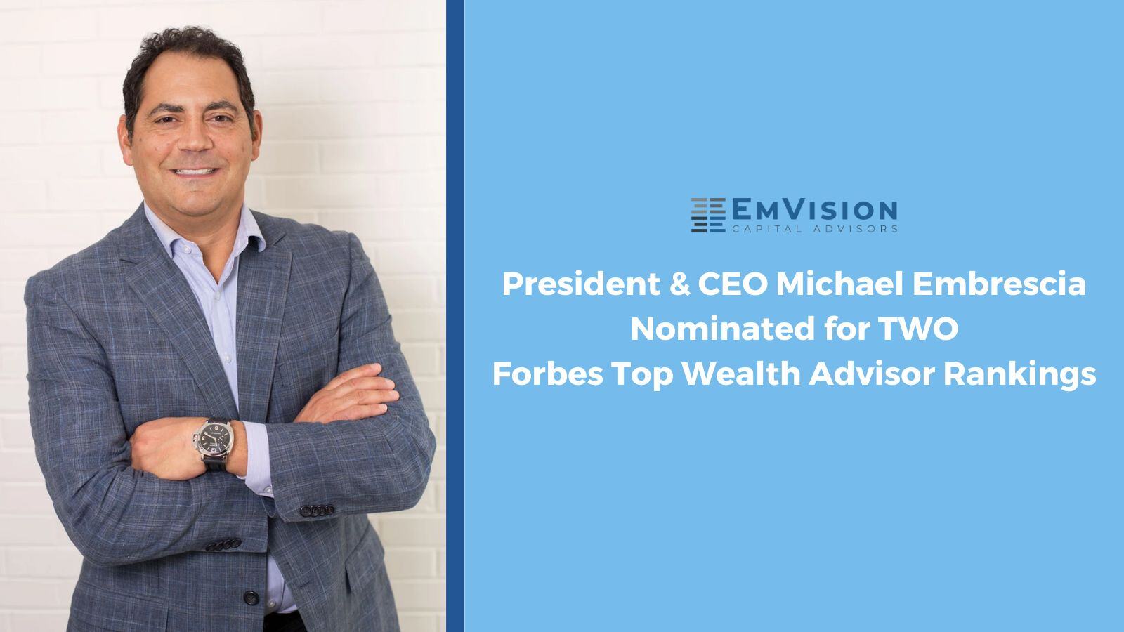 EmVision President Nominated for Forbes Top Wealth Advisor Rankings